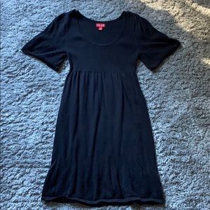 Black Elle Stretchy Sweater Mini Dress